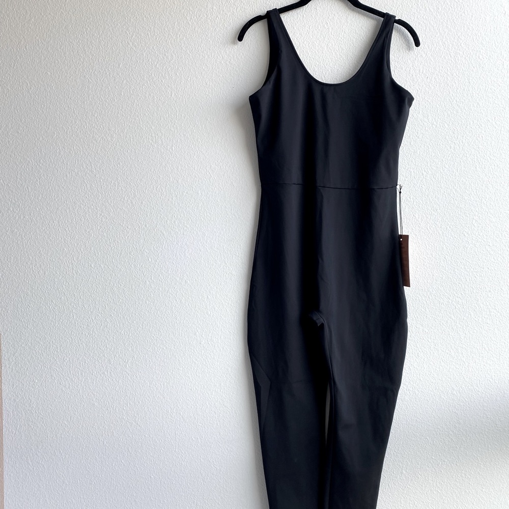 Black Scoop Unitard - girlfriend collective